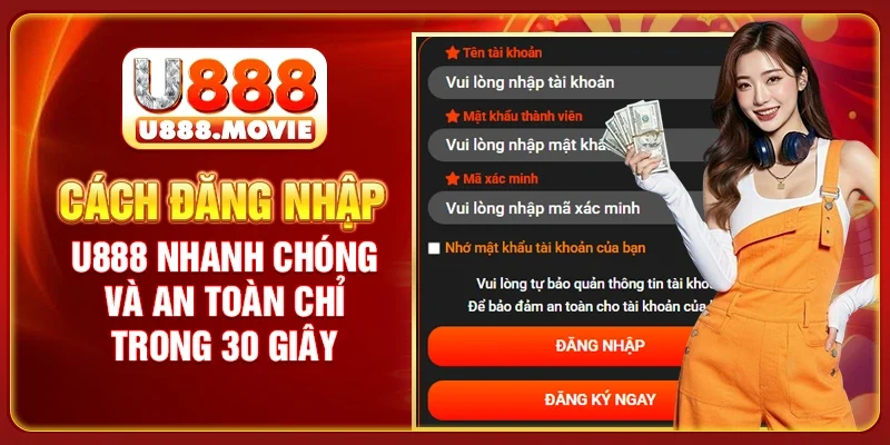 Cách Đăng Nhập U888 Nhanh Chóng Và An Toàn Chỉ Trong 30 Giây